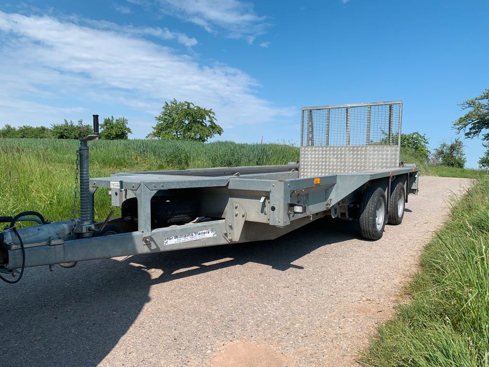 Ifor Williams Baumaschinen Minibagger Transporter Anhänger 3,5t in Bretzfeld