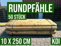 50 STÜCK Pfähle Pfosten Holzpfähle Rundpfähle - 10 x 250 cm - KDI Nordrhein-Westfalen - Lennestadt Vorschau