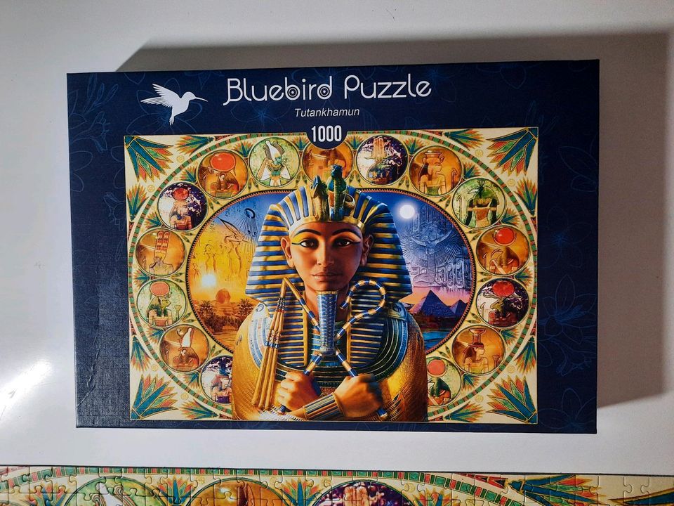 Tolles Bluebird Puzzle/ Tutankhamun/ 1000 Teile vollständig in Nürnberg (Mittelfr)