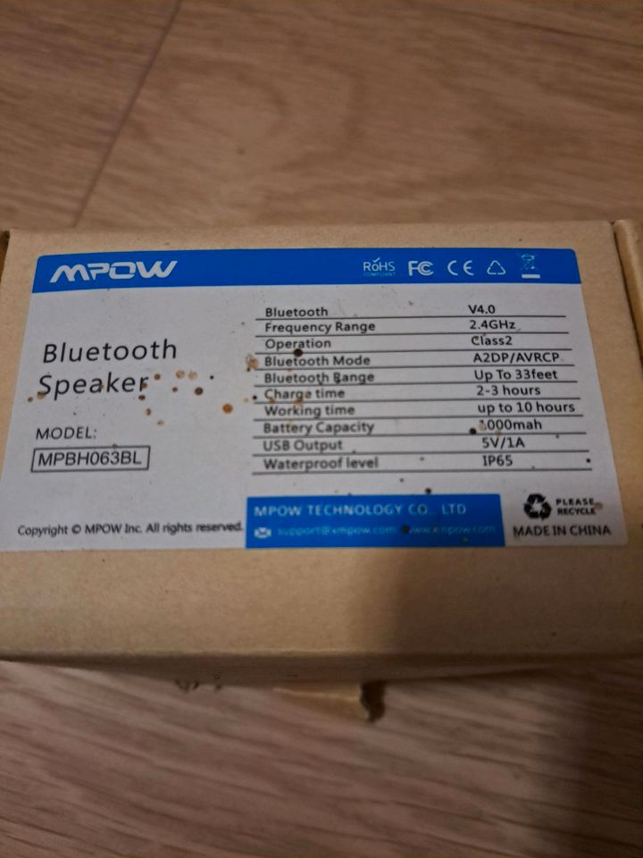 Mpow Bluetooth Lautsprecher, neu in Alzenau
