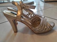 Sandaletten High-Heels Gold Hessen - Nidderau Vorschau