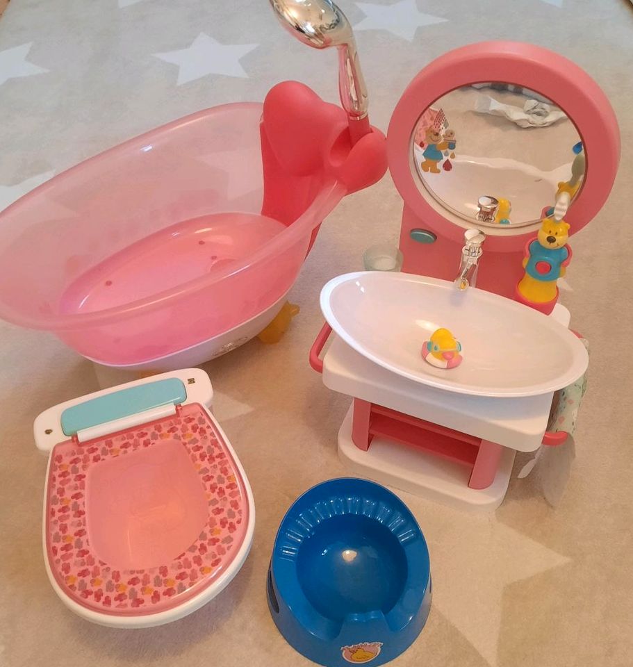 Baby Born Set/ Toilette, Badewanne, Waschbecken m. Licht&Sound in Vogelsdorf