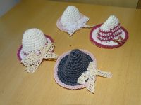 4 schöne handmade Eierwärmer Hüte Hütchen für Eier (oder Puppen) Bayern - Krumbach Schwaben Vorschau