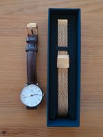 Daniel Wellington Armbanduhr Rosegold Lederband braun + Meshband Hessen - Wiesbaden Vorschau