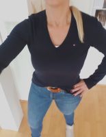 Tommy Hilfiger Strick Pullover V-Neck in dunkelblau Gr.S Bayern - Poing Vorschau