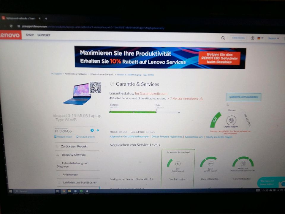 Laptop Lenovo ideapad 3 in Leverkusen