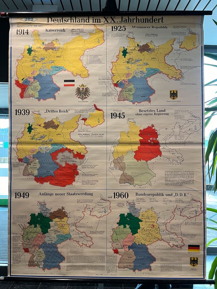 Wandkarten Landkarten Schulkarten Rollkarten Geschichte in Hof (Saale)