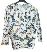 Weißes florales Langarmshirt Gr. L Cecil Niedersachsen - Hessisch Oldendorf Vorschau