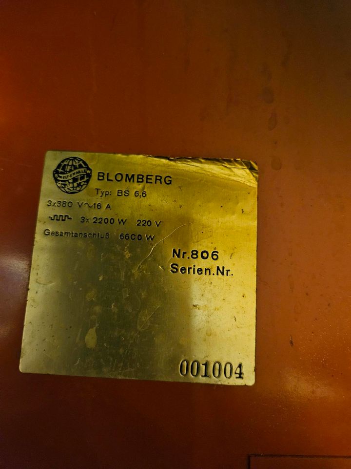 SUCHE Heizstab 2200 W Sauna Ofen Blomberg Typ BS 6,6 in Igersheim