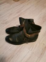 Hudson Leder Boots Stiefelette schwarz/braun Gr. 40 Schnallen Hessen - Kassel Vorschau