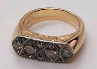 ART DECO RING GOLD 585 DIAMANTEN GR.58 18,5 mm 14,8 GR. Berlin - Mitte Vorschau