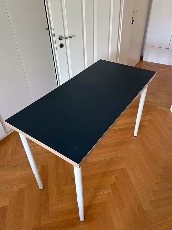 Bürotisch - Schreibtisch - 120 x 60 cm - dunkelblau - gebraucht in München