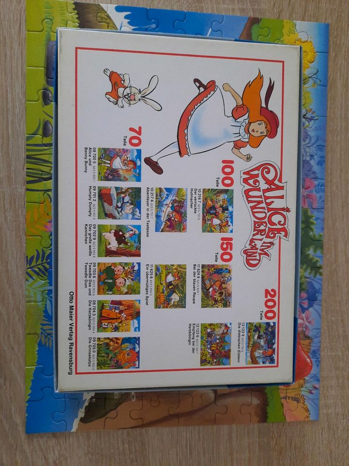 Ravensburger Puzzle von 1984 Retro Vintage Alice im Wunderland in Königsmoos