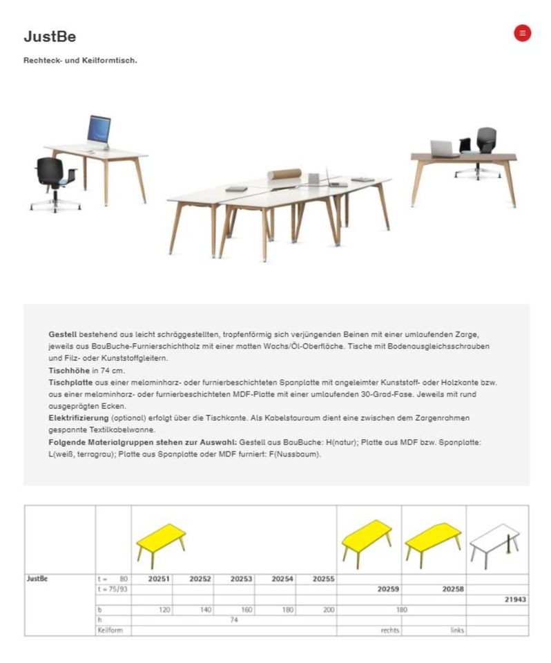 3 hochwertige Schreib-/Bürotische der Marke VS-Möbel, JustBe in Dortmund