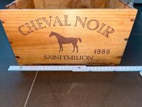 Weinkiste Holz Cheval Noir Saint emilion 1985 Baden-Württemberg - Emmendingen Vorschau