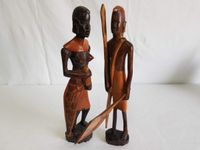Zwei Holzfiguren ca. 31cm hoch - Ruderer mit barbusiger Frau Brandenburg - Frankfurt (Oder) Vorschau