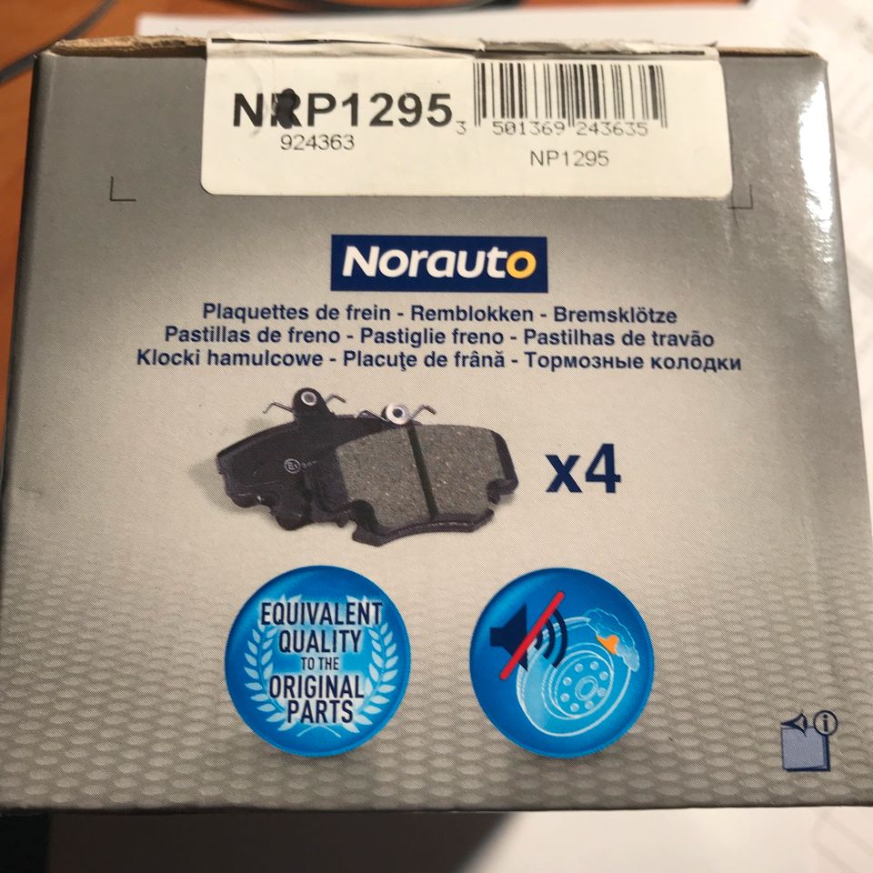 4 Bremsbeläge NORAUTO NRP1295, Bremsklötze in Bayern - Niederviehbach |  Ersatz- & Reparaturteile | eBay Kleinanzeigen ist jetzt Kleinanzeigen