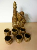 Set Keramik Schnaps / Likör - Flasche / Becher / Schale Brandenburg - Ruhland Vorschau