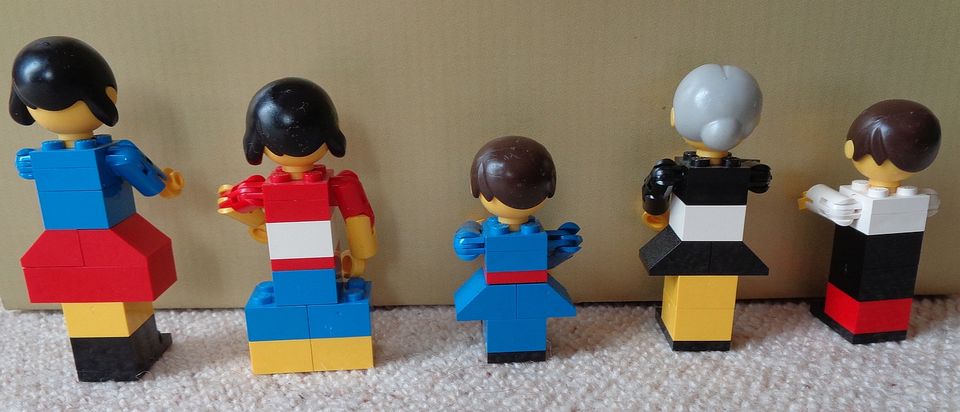 5 Lego Großkopffiguren Figuren - Vintage - 1970er Jahre in Rodgau