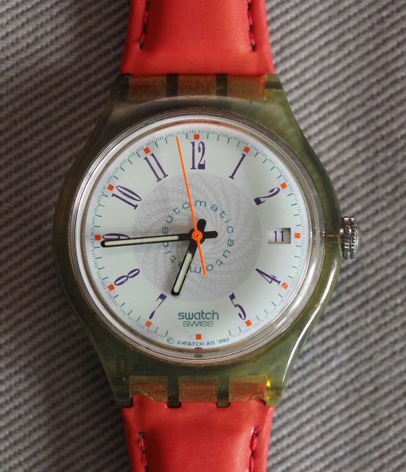 Swatch Automatik Uhr Brick-ETT 1993 in Burgthann 