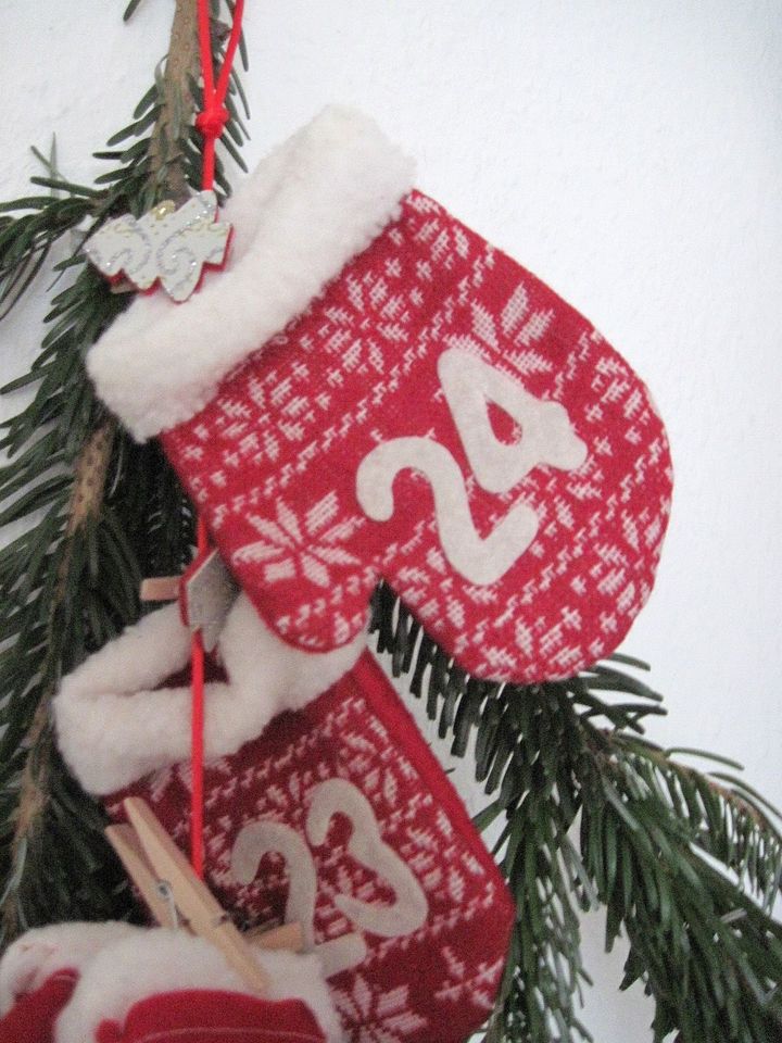 Adventskalender Weihnachten  Advent Handschuhe Stoff in Dortmund