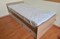 Bett 90x200 mit Lattenrost, Matratze und Schubladen Niedersachsen - Lathen Vorschau