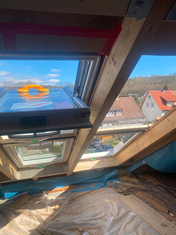 Velux Roto Dachfenster Dach Dachdecker Holzbau Dachgaube Gründach in Kassel