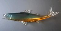 Lauscha Glas Fisch Forelle Buntglas Farbverlauf 23cm Länge Sachsen - Coswig Vorschau