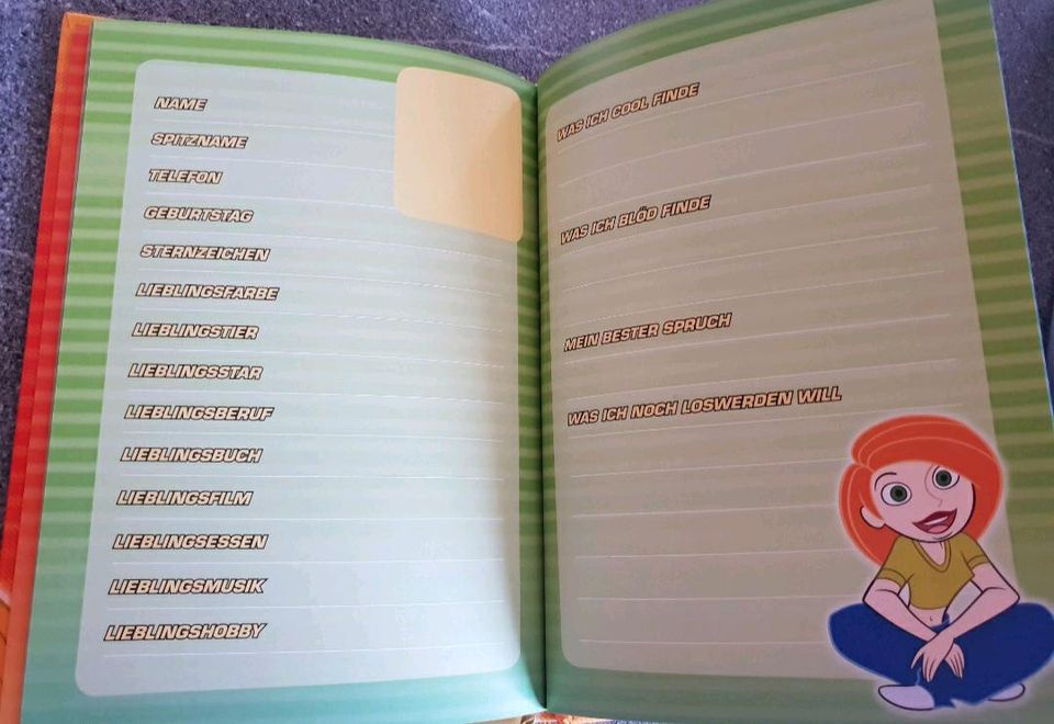 Disney Kim Possible Meine Freunde Buch Freundschaftsbuch in Siebenbäumen