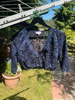 MarJo Dirndlbluse, Blau, Gr. 42, Trachten Bluse Bayern - Selb Vorschau