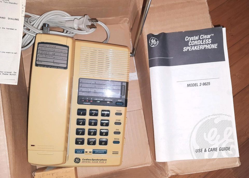 GE Cordless Speakerphone RETRO vor ca. 30 Jahren aus USA in Gehrden