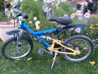 Kinderfahrrad 18" Mountainbike blau-gelb Sachsen - Wachau Vorschau