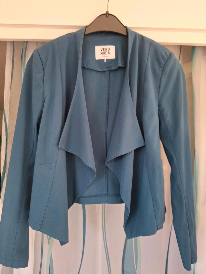 Vero Moda Blazer mit Schalkragen petrol Größe 38 in Kornwestheim