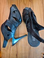 Higheels Sandalen Offene Schuhe sexy Clubware 5th Avenue Leder Hamburg-Mitte - Hamburg Billstedt Vorschau