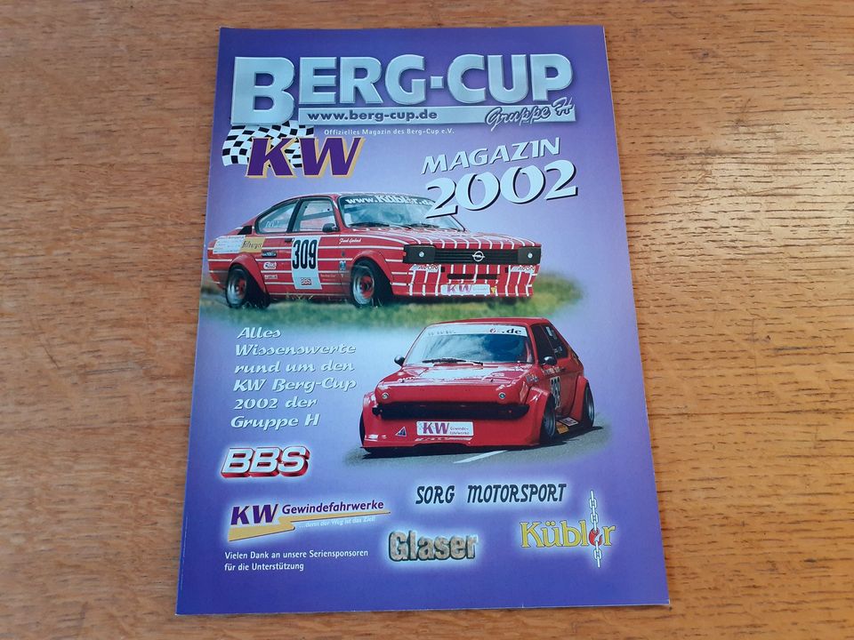 Gruppe Gr. H Berg-Cup Bergrennen Magazin 2000 2001 2002 2003 2004 in Solingen