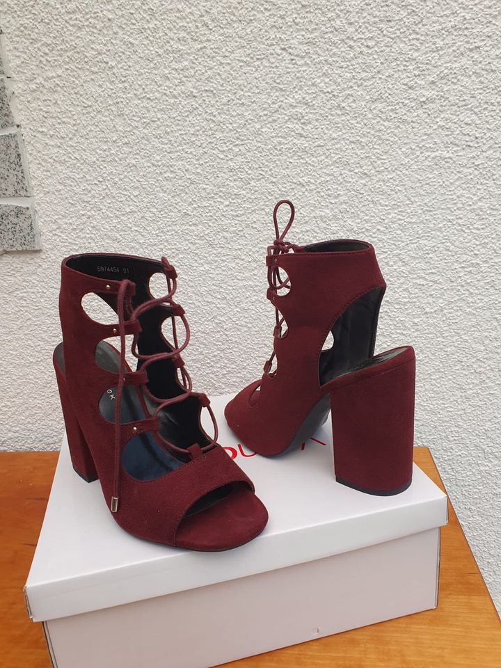 Damen Absatzschuhe , Sandalette gr.38 einmal getragen in Duisburg