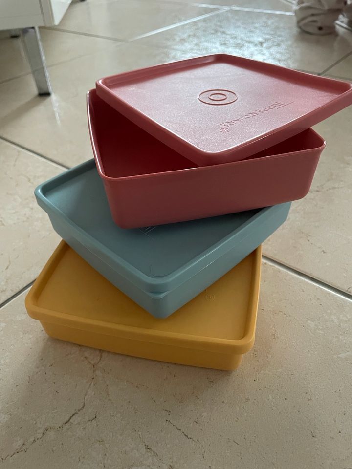 Bunten Trio Behälter Set von Tupperware neu in Groß-Gerau