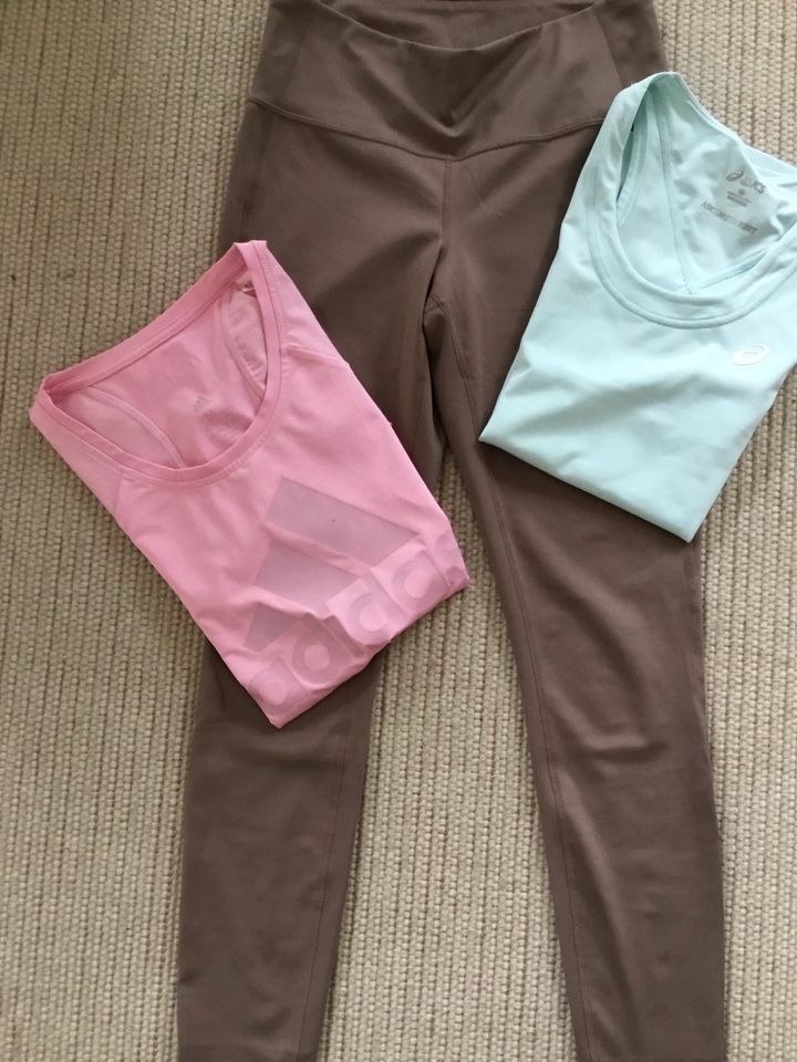 2Shirt,1 Legging,Adidas,ASICS,TCM,ab 10€,neu/neuwertig,M,Tops in Albstadt