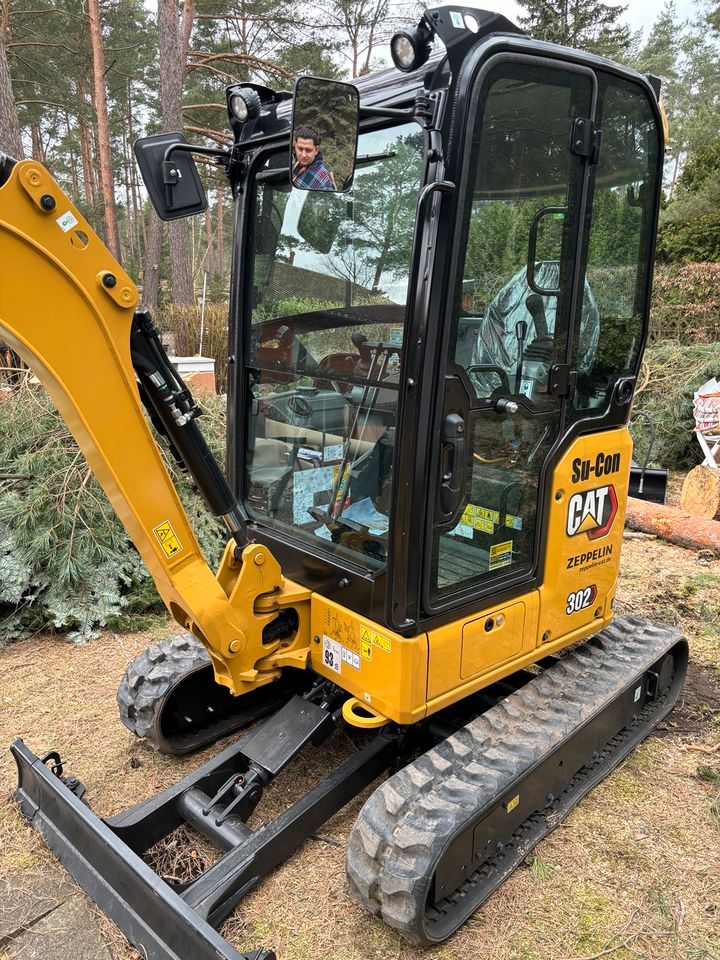 Minibagger CAT 302 mieten/Langzeit mieten möglich in Berlin