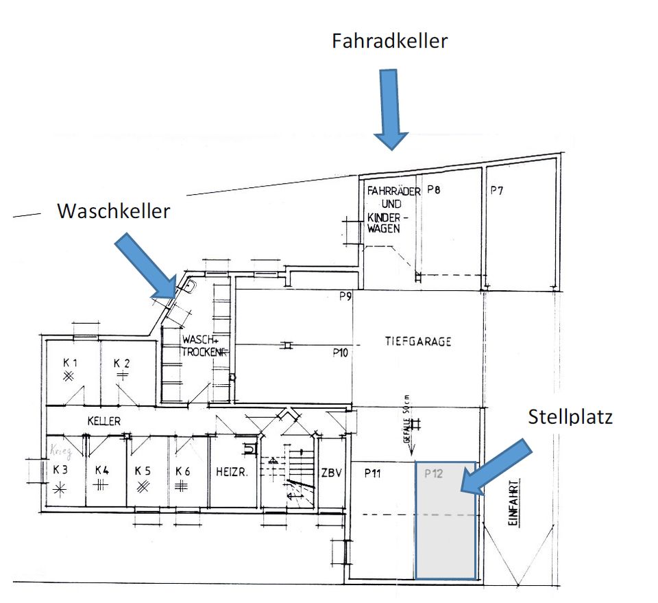 Tiefgaragenstellplatz mit Sondernützung an Gemeinschaftsräumen in Niefern-Öschelbronn