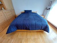 Neue unbenutzte Tagesdecke mit Kissen, marineblau, 245 x 270 cm Nordrhein-Westfalen - Wülfrath Vorschau