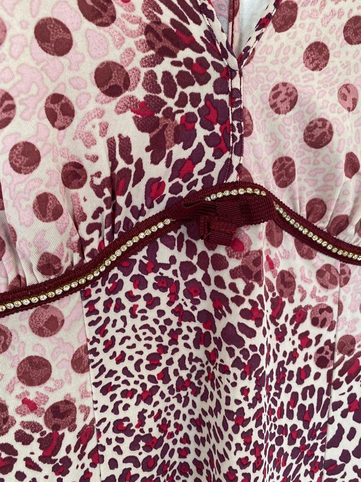 LIU JO Kleid Gr. 36 (D) / 42 IT Stretch Sommer Strass Leo Print in Berlin