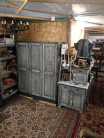 4teiliges Schrankset, Holzschrank, rustikal antik shabby DDR Sachsen-Anhalt - Bitterfeld Vorschau