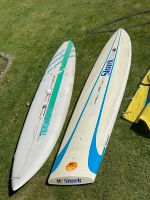 2x Surfbretter incl. Zubehör Niedersachsen - Schüttorf Vorschau