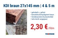 Konstruktionsholz KDI braun 27x145 mm, 4 & 5 m | 2,30 €/lfdm Schleswig-Holstein - Wilster Vorschau