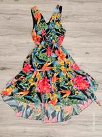 Kleid bunt boho mallorca M L 40 vokuhila Blumen Hessen - Bischoffen Vorschau