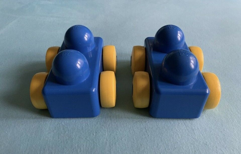 Lego Baby Primo 2 St. Wagen Auto Fahrzeug blau mit gelben Rädern in Völklingen