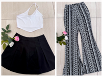 3 tlg. Rock, Hose, T-Shirt / Top Weiß / Schwarz Gr. XS / 34 Schleswig-Holstein - Bornhöved Vorschau