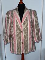 Jacke Damen 44 Basler rosa Blumen beige jacket cardigan elegant Bayern - Augsburg Vorschau