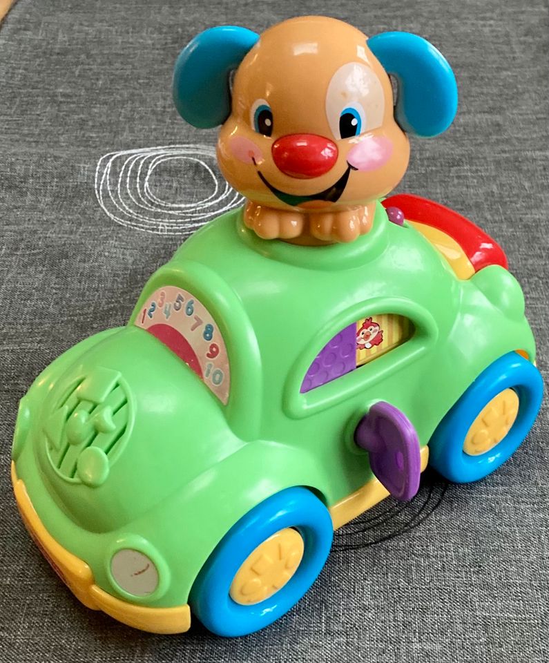 Fisher Price Hündchens Lernspaß Auto ☀️ Hund Baby Schlüssel 6m+ in Birstein